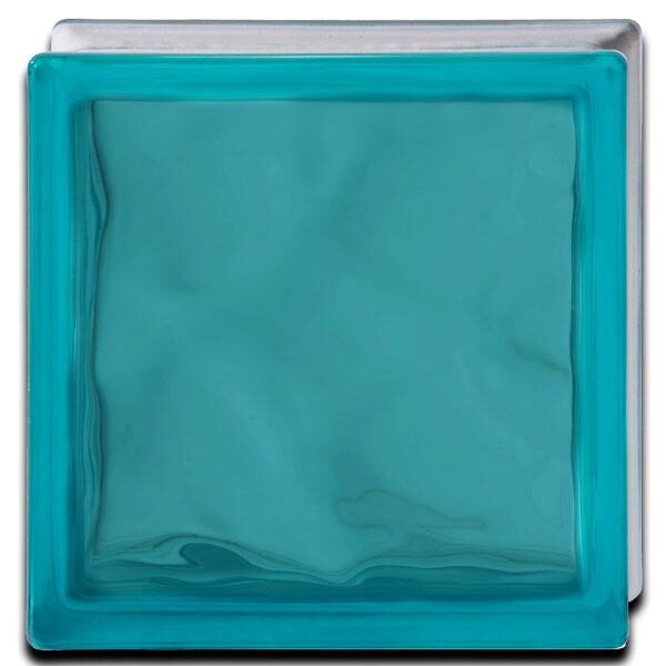 Shade Wavy Turquoise Satin Privacy 1 Side